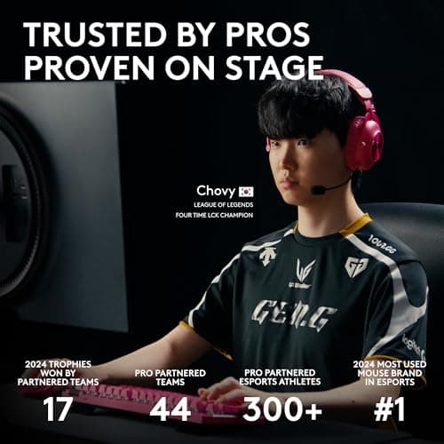 Logitech G PRO X Superlight 2 Wireless Gaming Mouse, 60g Pro-Grade with 5 Programmable Buttons, 44k DPI Sensor, 8kHz Report Rate, USB-C Charging for PC/Mac - Black 8