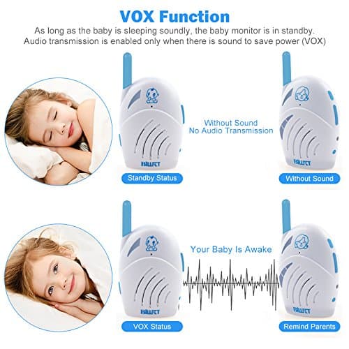 Audio Baby Monitor Intercom walkie-Talkie Two-Way Portable USB Charging 5