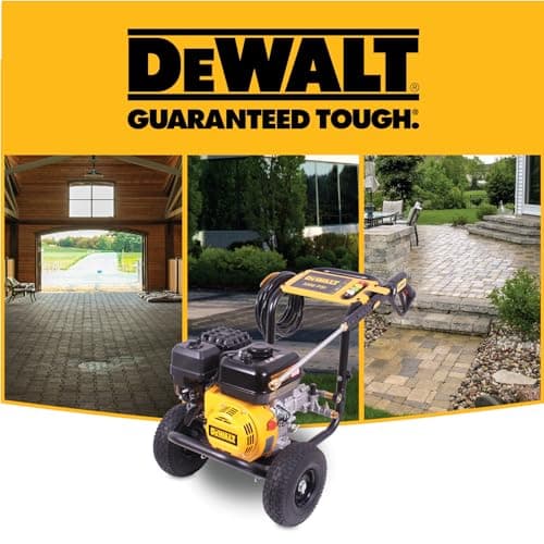 DeWalt 3300 PSI Gas Pressure Washer, 5 Nozzles, Spray Gun, Wand, 25-ft. Hose, DXPW3300-S, 49-State 12