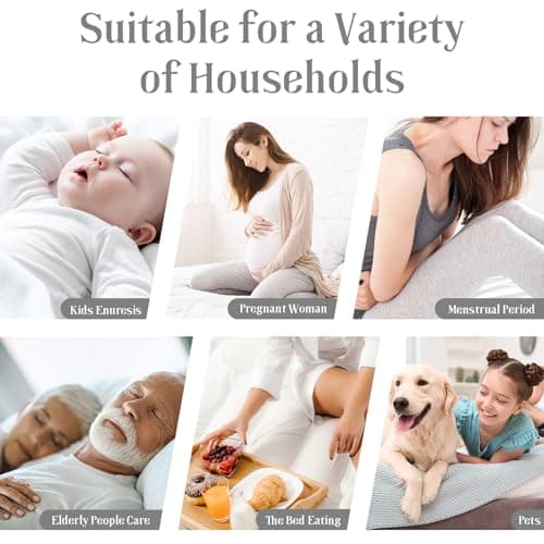 BEDLORE 2 Pack Waterproof Mattress Protector, Twin XL Size Mattress Pad with Deep Pocket 6"-15" Depth, Soft Breathable Bed Mattress Cover for Bedroom, College Dorm (Gray) 7