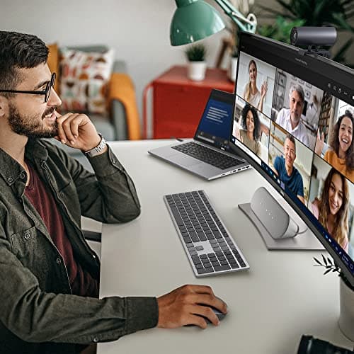 Dell SP3022 USB Computer Speaker for PC, Laptop, Monitor, Business Conference-Mini Soundbar Speakerphone, AI Noise Echo Cancellation, Full Duplex Audio, 2 x 1.8W, MS-Teams Certified - Platinum Silver 6