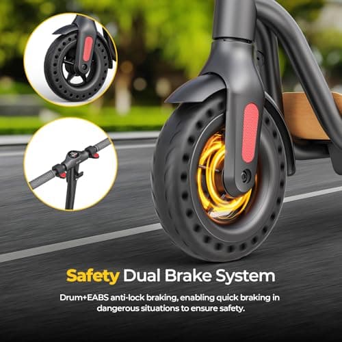 Electric Scooter,Electric Scooter Adults for Commuting,Lightweight,15.5mph, 7800mah Battery, Dual Brakes, 3-Speed Gear, for Teens & Adults 5