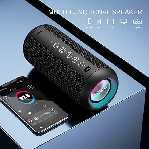 Ortizan Portable Bluetooth Speaker (1nd Gen), IPX7 Waterproof, Wireless, Big Sound and Deep Bass, TWS Pairing, 30Hrs of Playtime, for Home/Party/Outdoor/Beach, Birthday Gifts for Men Women - Black 5