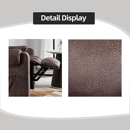 Phoenix Home Power Lift Chair for Elderly with Remote Control & Side Pockets Recliner, Brown 5
