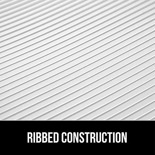 GORILLA GRIP DuraGuard Shelf Liner, Non-Adhesive Cabinet Liners for Kitchen Drawers, Shelves, Refrigerator, Pantry Storage, Bathroom Closet, Durable Waterproof BPA Free Ribbed Plastic, 12x10 Clear 9