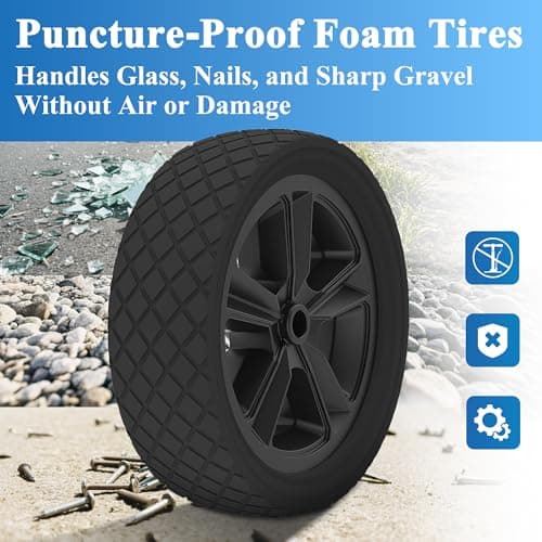 GanFindX Heavy Duty Kayak Cart | Adjustable Foldable Trolley with Durable Wheels, Portable Kayak Transport Cart, Tie-Down Straps Included (Detachable 8 inches) 8