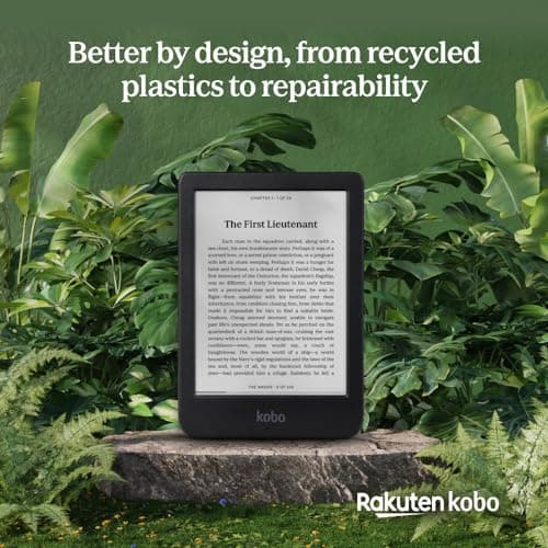 Kobo Clara BW | eReader | 6” Glare-Free Touchscreen with ComfortLight PRO | Dark Mode Option | Audiobooks | Waterproof | 16GB of Storage | Black 6