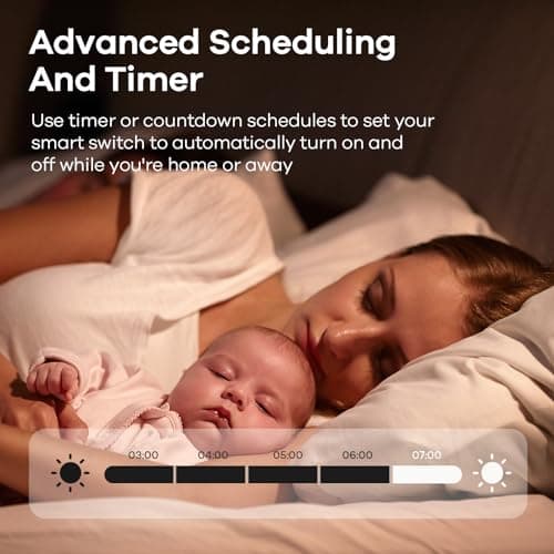 Linkind Matter Smart Switch, WiFi Smart Dimmer Switch Works with Alexa, Apple Home, Siri, Google Home, and SmartThings, Neutral Wire Needed, Alexa Light Switch, Single Pole,1-Way, 2.4GHz Wi-Fi, 2 Pack 7