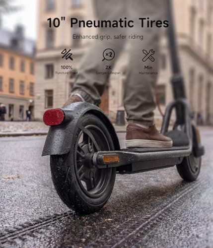 NAVEE V25 Electric Scooter Adults, Fast E Scooter, Motorized Scooter for Adults Teens with Suspension, Foldable Commuter Electric Scooters, 20Mph & 600W Power, 15 Miles Long Range,10" Fat Tire, 220Lbs 7