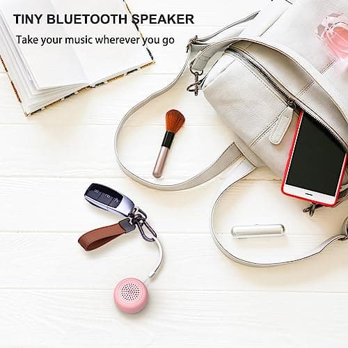 LEICEX Mini Wireless Bluetooth Speaker with Bluetooth 5.0 - Perfect for Travel & Outdoor Sound (Pink) 5