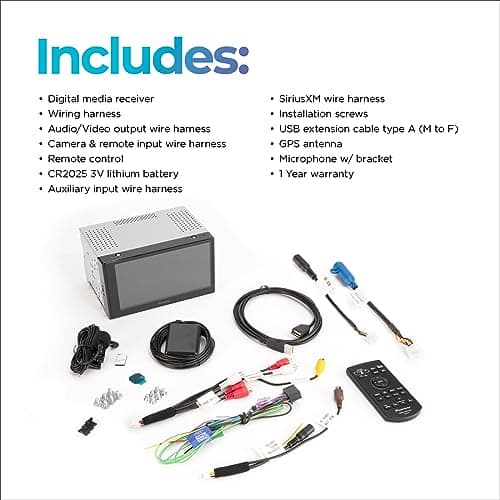 Pioneer DMH-W2770NEX 6.8" Capacitive Touchscreen, Double Din – Wireless & Wired Apple CarPlay & Android Auto, Bluetooth, Backup Camera, FLAC, Short Chassis, HD Radio 7