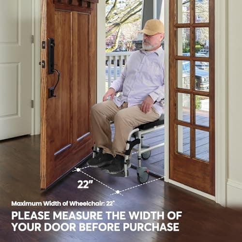 GreenChief Shower Chair with Wheels|Rolling Shower Chair with Drop Arms|Shower Wheelchair Easy Transfer|Bedside Commode Chair|Mobile Potty Chair for Elderly, Disabled, Handicap (300LBS) 6