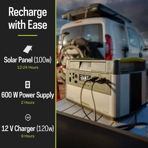 Goal Zero Yeti Portable Power Station - Yeti 1000X w/ 983 Watt Hours Battery Capacity, USB Ports & AC Inverter - Rechargeable Solar Generator for Camping, Travel, Outdoor Events, Off-Grid & Home Use 7