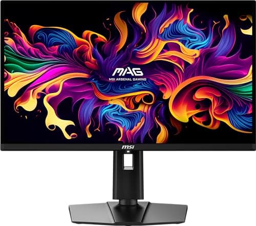 msi MAG 271QPX QD-OLED E2 27-inch 2K Gaming Monitor, 2560 x 1440 (QHD), 0.03ms Response Time, 240Hz, True Black HDR 400, HDMI, DP Port, Tilt and Height Adjustable