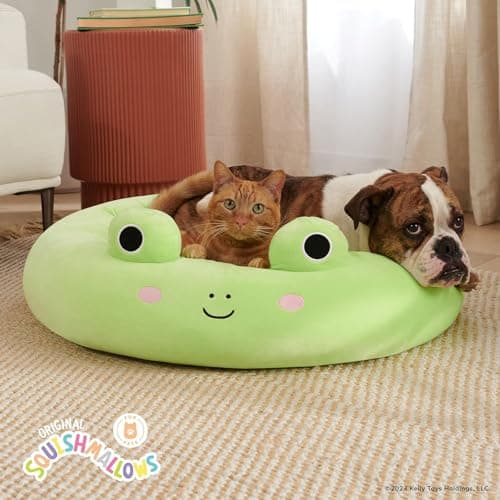 Squishmallows 20-Inch Wendy Frog Pet Bed - Small Ultrasoft Official Squishmallows Plush Pet Bed 6