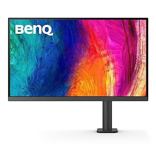 BenQ PD2705UA AQCOLOR 27" 4K UHD Ergo Arm Mac-Ready Monitor, 99% Rec. 709 & sRGB, IPS, DeltaE ≤3, ICC Sync, Factory-Calibrated, Uniformity, HotKey Puck, DisplayPort, USB-C (65W), USB Hub
