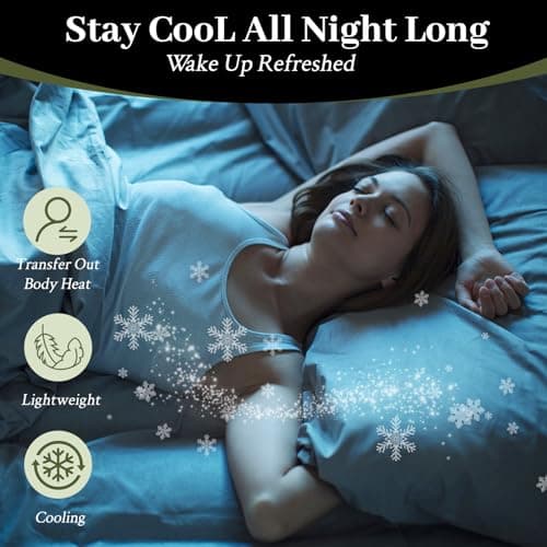 YIYEA 100% Viscose Derived from Bamboo Fitted Sheet with Pillow Cases for Hot Sleepers, 400TC Jacquard Cooling Fitted Bottom Sheet, 16" Deep Pocket, Silky Soft and Breathable, King, Black 6