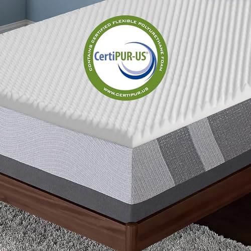 Greaton Breathable 2-inch Convoluted Egg Shell Foam Mattress Topper | Toppers for Mattresses Adds Ultimate Comfort, Reduces Back Pain, Perfect Body Support, Maintain Proper Posture, Twin XL 7
