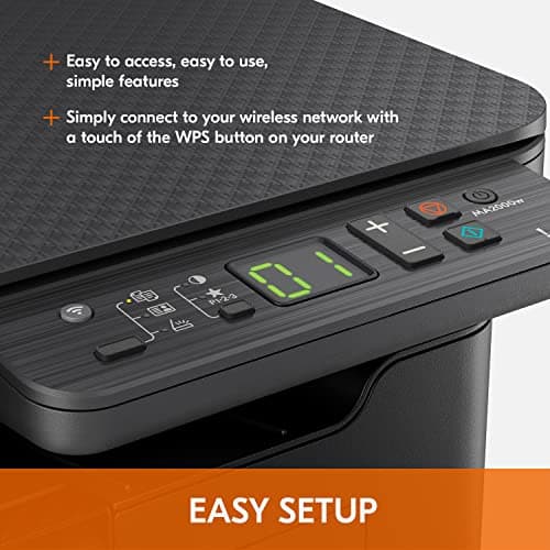 KYOCERA MA2000w Multifunctional Monochrome Laser Printer (Print/Copy/Scan), 21 ppm, Wireless & USB 2.0, 600dpi, 2 Digits LED Display, 150 Sheet Capacity, ID Card Copy, 50 Sheet Output Tray, 64MB 7