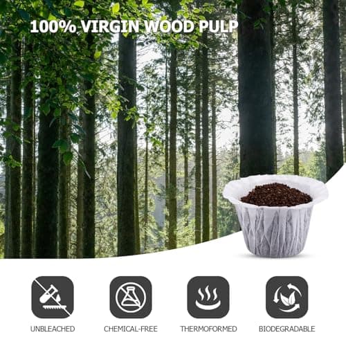 Pro Mael 360 Count Disposable K Cup Filters, Coffee Filter Paper for Keurig Brewers Single Serve 1.0 and 2.0, Use with Reusable K Cup Pods (White) 8