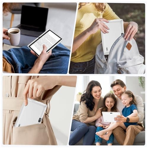 HNVHNV Android Tablet 7 Inch Tablet, E-Reader, 6GB RAM 32GB ROM 1TB Expansion, Quad-core Processor, Dual Camera, WiFi, Bluetooth, Parental Control, Drop-Proof Case 7