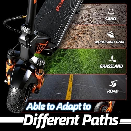 Electric Scooter Adult, 1600W*2 Dual Motor RZ1000, Up to 40-50 Miles Long Range/MAX Speed 31 Mph, 10.5'' Off Road Tires with 1152Wh Battery & Dual Suspension Commuting Fast Electric Scooter 7