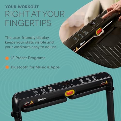Lifepro Compact Walking pad Treadmill with Removeable Desk Station, Bluetooth App Connectivity, Adjustable Incline - 3in1 Under Desk Design Perfect for Walking, Jogging, Running for Home & Office 7