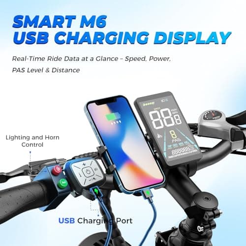 LEONX M2 Pro Electric Bike for Adults,1800W Peak Motor Electric Bike, 26'' x 4.0'' Fat Tire Electric Mountain Bike,48V 17.5AH Battery, 36MPH 85Miles Long Range E-Bike, Up to 110 Nm 7Speed 7