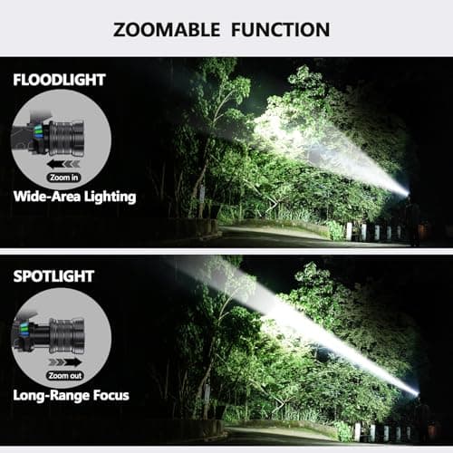 OMALIGHT Headlamp Rechargeable with White/Red/UV/Black Light Headlight,1080 High Lumens Super Bright LED Headlamps Battery Powered,16 Modes Waterproof Head Lamp for Hardhat Hunting Pet Urine Detection 7