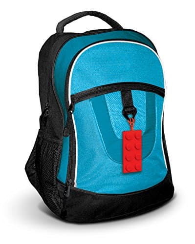 Lego Stationery 2x4 Silicone Luggage Tag - Red (52002), Use for Travel, Cruise, School 6