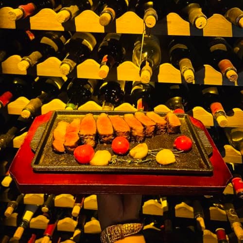 FJPTFENG Cast Iron Steak Plate, Grill Pans, Sizzle Griddle with Wooden Base, Steak Pan, Griddle Grill Pan with handles (Plate 6.7" x 4.4") 9