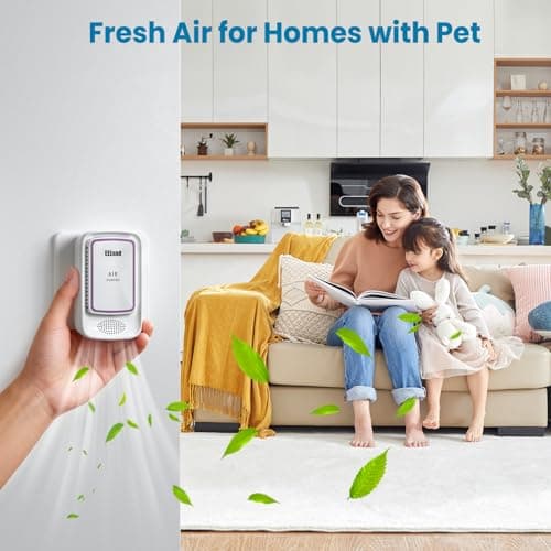 Air Ionizer for Home - Plug In Negative Ion Generator, Quiet Filterless Air Cleaner for Bedroom, Bathroom, Office & Kitchen, Compact Air Freshener for Smoke, Dust and Pet Odors 6