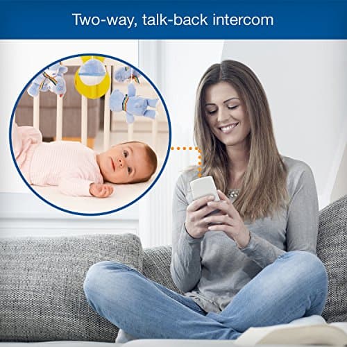 VTech DM271-102 Audio Baby Monitor with Glow-on-Ceiling Night Light, Open or Closed Door/Window Sensor, Vibrating Sound-Alert, Talk Back Intercom & Belt Clip 7