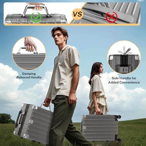 Krute Carry On Luggage 20 inch Suitcas 7