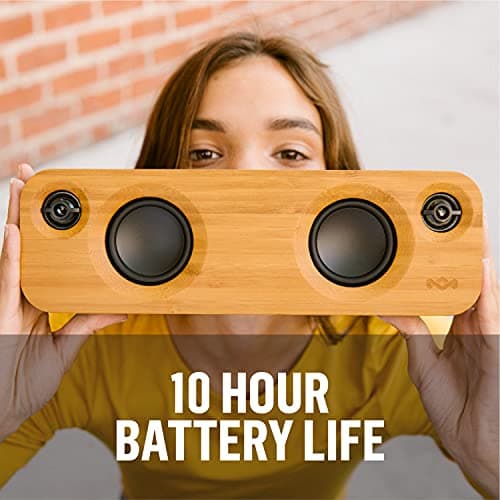 House of Marley Get Together Mini: Portable Speaker with Wireless Bluetooth Connectivity, 10 Hours of Indoor/Outdoor Playtime, and Sustainable Materials, Signature Black 8