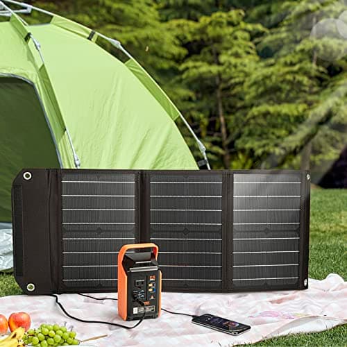 Takki Portable Camping Power with Lantern, 22500mAh Solar Generator with Peak 120W/110V AC Outlet USB Port, Laptop Charger for Camping Home Emergency 8