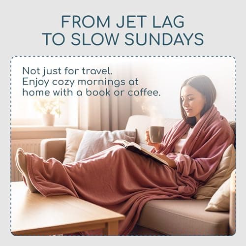 Resty 65"x40" Traveling Airplane Blanket, Deep Gray – Lightweight, Velvety Soft Blanket That Becomes a Travel Pillow – Must-Have Comfort for Planes & Road Trips – Travel Essentials for Women & Men 6