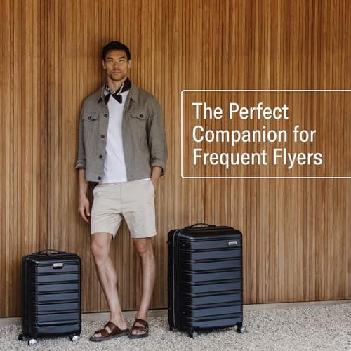 Samsonite Omni 2 Global Carry-On Spinner Luggage - Compact Size For International Travel - Airline-Approved - Features Expandable Polycarbonate Shell, 360° Wheels, USB Power Hub - Charcoal - Black 7