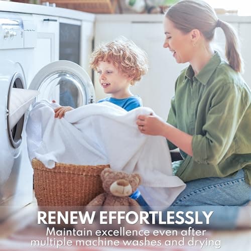 HEYCUZI Queen Size Bed Pillows Set of 2 - Premium Down Alternative Cooling Pillows for Side, Back, and Stomach Sleepers Hotel Quality Fluffy Soft Microfiber Fill Breathable Skin-Friendly 8