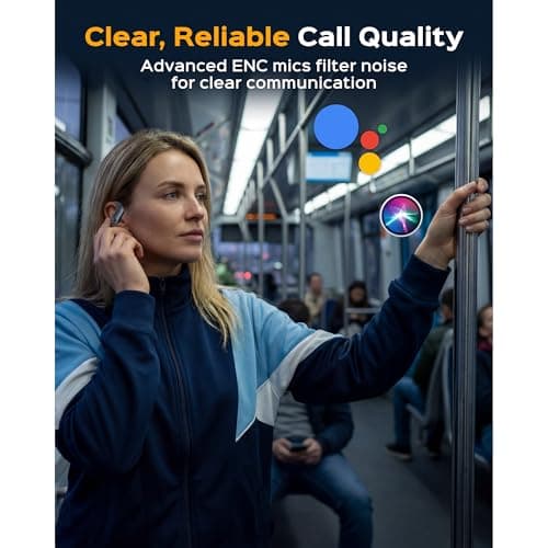 TREBLAB X3 Pro - Sports Wireless Ear Buds Bluetooth - Comfortable Workout Headphones with Secure Ear Hooks, 9H Long Battery Life, IPX5 Sweatproof Earphones, Noise Isolation Over Ear Earbuds 9