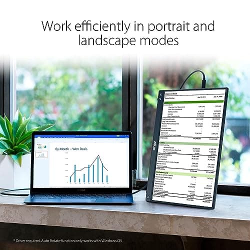 ASUS ZenScreen 15.6 Inch Portable Monitor - 1080P, Full HD, IPS, USB Type-C, Eye Care, Kickstand, for Laptop, PC, Phone, Console, Anti-Glare Surface, 3-Year Warranty - MB16ACV 7