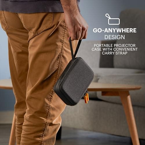 Kodak Ultra Mini Rechargeable Pocket Projector – DLP Pico Black Projector 100” Display, HDMI/USB/Micro SD, Built-in Speaker & Carrying Case 7