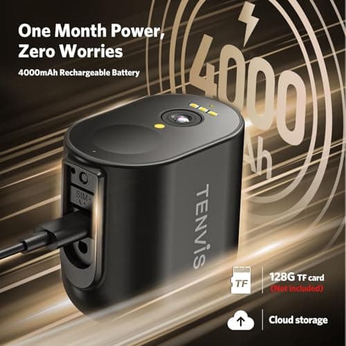 TENVIS Security Camera Wireless, 2K 4MP HD Surveillance Camera for Home/Outdoor, 2.4G WiFi, 33ft Color Night Vision, IP65 Weatherproof, 2-Way Voice, Perfect for Yard & Driveway (2 Pack) Black 7