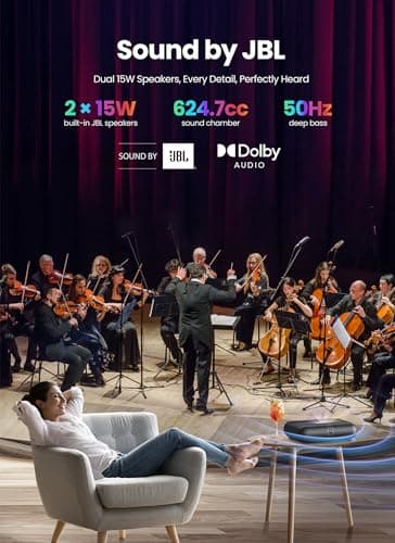 Yaber K300s Triple Laser Projector - Ultra Short Throw Smart Projector with WIFI and Bluetooth, Built_in Google TV & 30W JBL Speaker丨4K Support, Dolby Vision, 150% NTSC Color 5