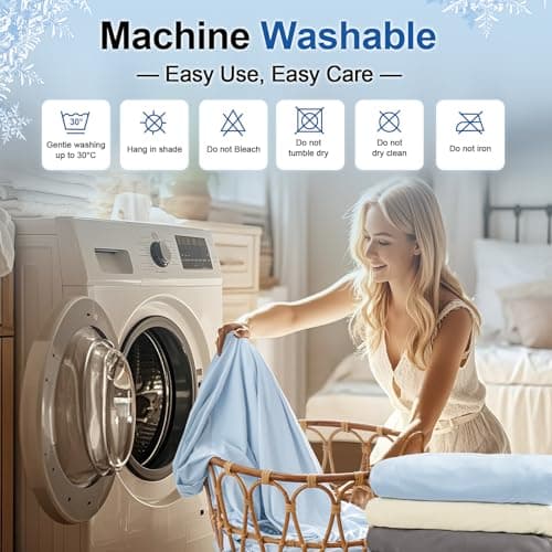 PHF Luxury Cooling Fitted Sheet King Size for Spring Summer, Breathable Q-Max > 0.47 Widen 18" Deep Pocket Silky Bottom Sheet for Hot Sleeper Night Sweats, Ice Blue 8