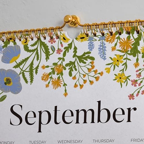 Wall Calendar 2026, Jokotha Monthly Calendar Including January 2026 to December 2026, 12"x15", Hanging Hook, Twin-Wire Binding, Floral Design Calendar for Easy Organizing 5