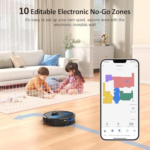 Lubluelu Robot Vacuum and Mop Combo 4000Pa, LiDAR Navigation, 2-in-1 Laser Robotic Vacuum Cleaner, 5 Editable Mapping, 10 No-go Zones, WiFi/App/Alexa, Vacuum Robot for Pet Hair, Carpet, Hard Floor 8
