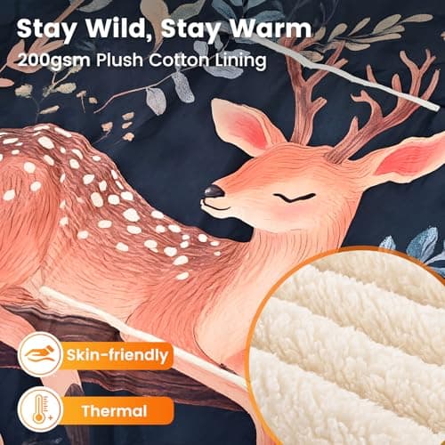 WOOMER Wearable Heated Blanket Battery Operated 50x70 Inches, 15000mAh Cordless Rechargeable Electric Throw Blanket with 3 Heat Settings, Waterproof Portable Heating Blanket for Outdoor Camping Travel 6