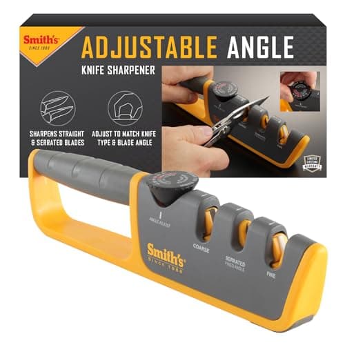 Smiths Adjustable Manual Knife Sharpener Gray/Yellow S-50264