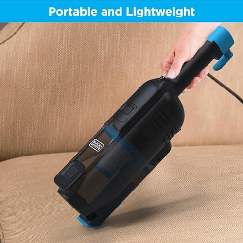 BLACK+DECKER Powerseries Lite Corded 3 in 1 Stick Vacuum, Upright to Hand-Vac Multi Surface, HEPA Filtration, Powerful 12k Pa, Ideal for Hard Floor, Low Carpet, Pet Hair Home & Office use, Black 10